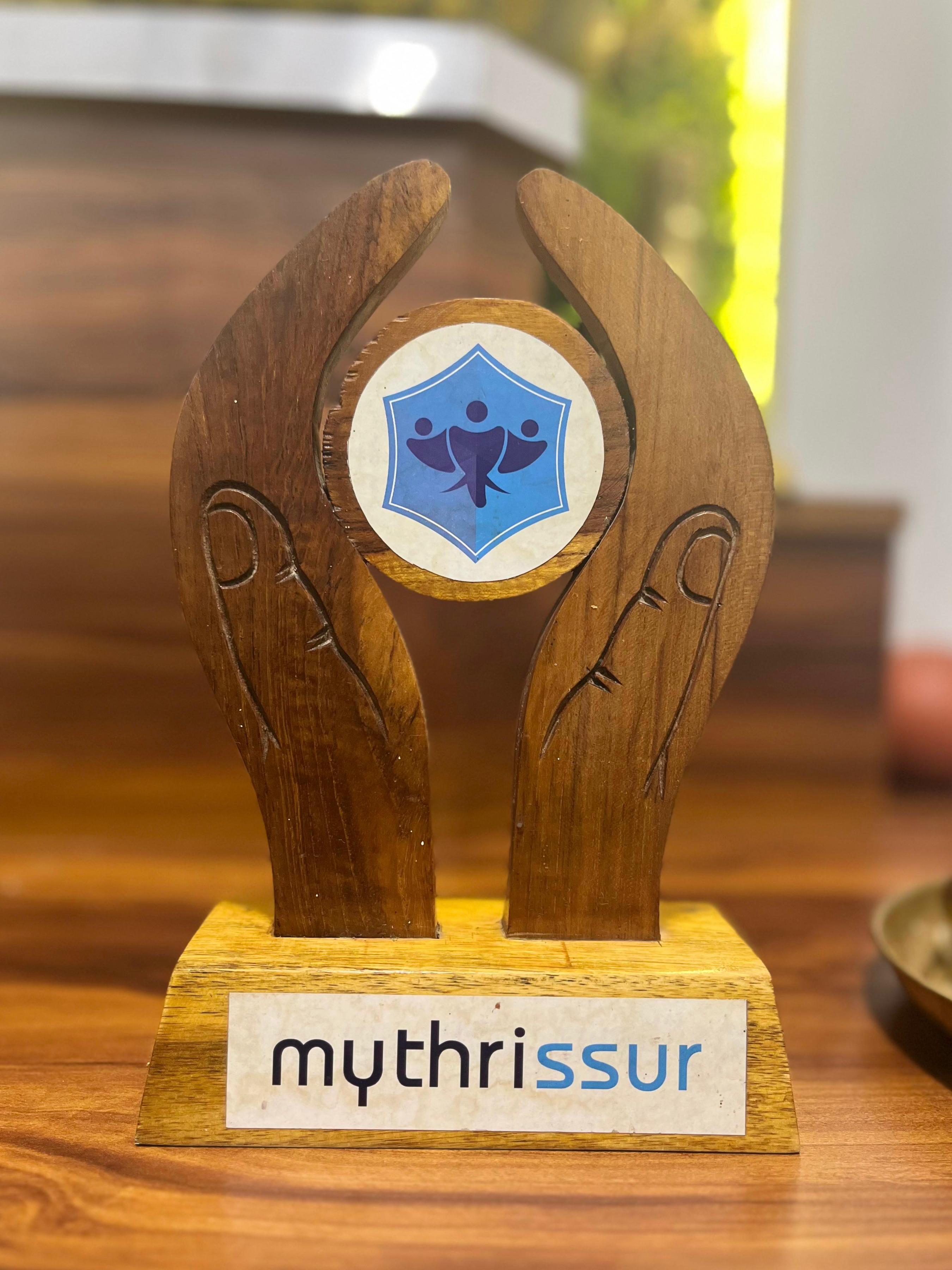 Award of Appreciation for MyThrissur Website Development