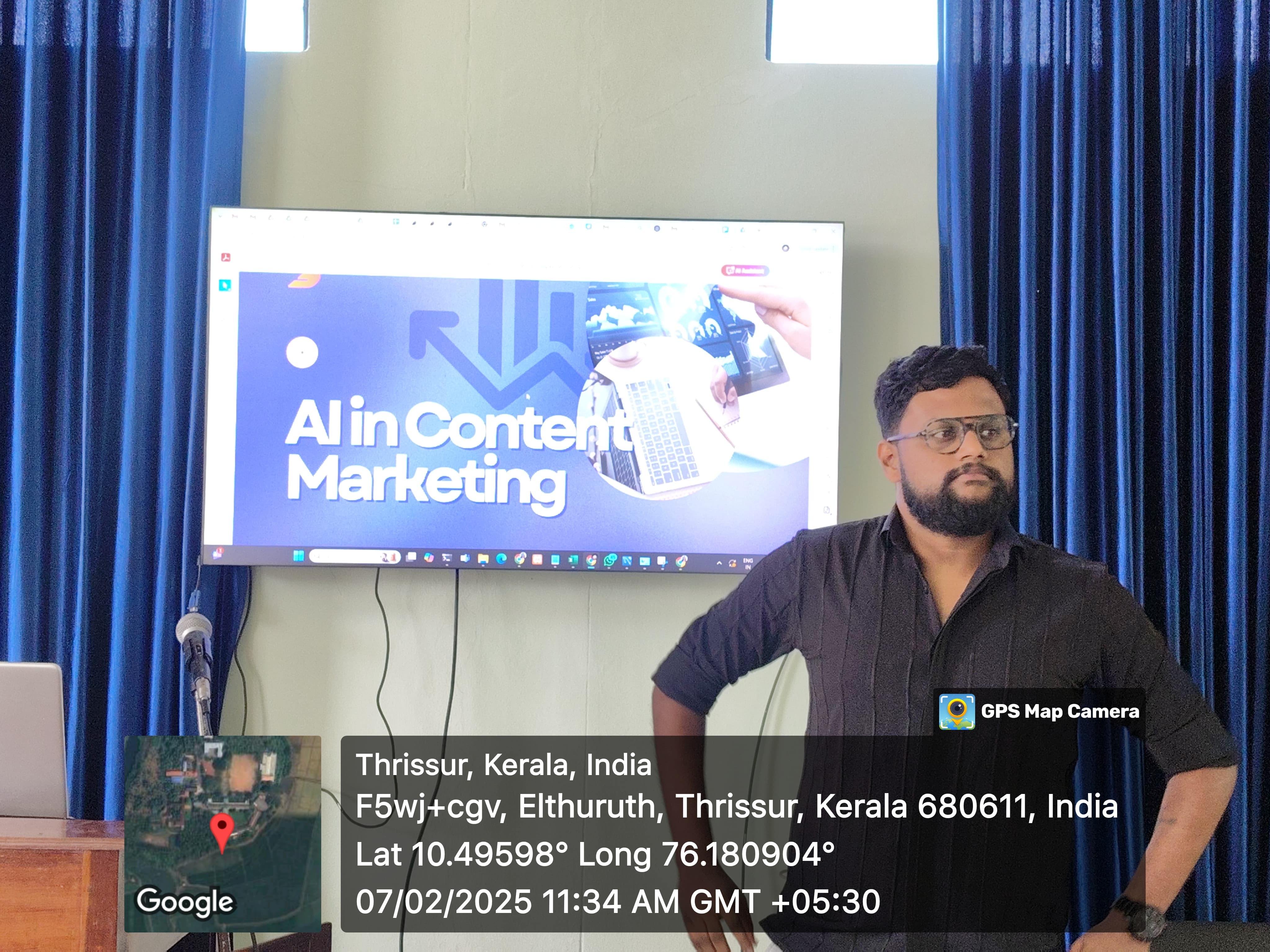 Seminar on AI in Content Writing – St. Aloysius College, Thrissur